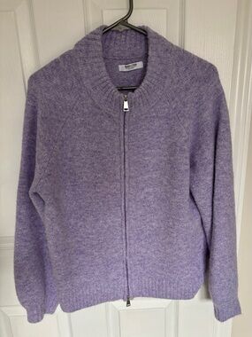 Smash + Tess XS/S Lavender Zip-Front Sweater